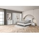 690843 Κρεβάτι 160 με μασιφένια πόδια RUSTIC rustic λευκό 173x213x120 Rustic