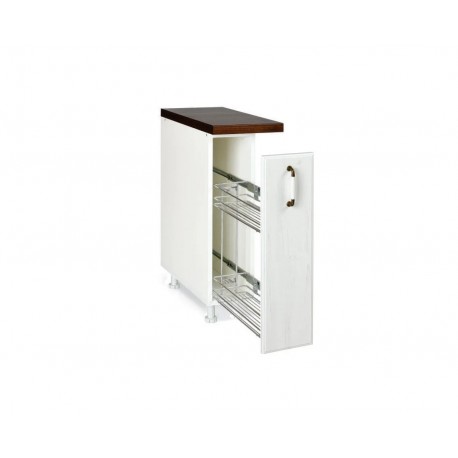 KD2043 Επιδαπέδια συρταριέρα κουζίνας RUSTIC D20 rustic λευκό 20x60x85 Rustic