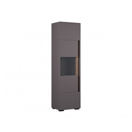 800364 Βιτρίνα ψηλή TREVISO γκρι/ artisan 54x39x194 Artisan|Γκρι ανθρακί