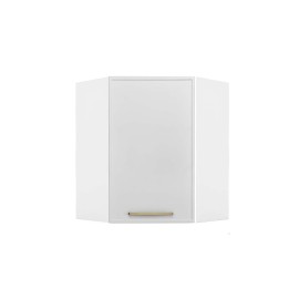 KVU6077 Επιτοίχιο γωνιακό ντουλάπι κουζίνας Alba VU60 Λευκό 60/31x60/31x72εκ. Λευκό