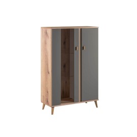 180663 Βιτρίνα χαμηλή PORTO artisan/ γκρι 90,2x35x132,9 Artisan|Γκρι
