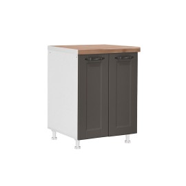 KD6065 Επιδαπέδιο ντουλάπι κουζίνας CONTEMPO D60 Γκρι ανθρακί 60x60x85εκ.
