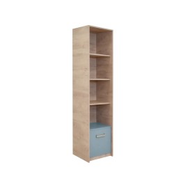 640619 Βιτρίνα στήλη βιβλιοθήκη Kinder 1V premium δρυς/ μπλε παστέλ 50x42x203 Premium δρυς|Μπλε