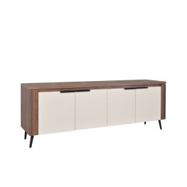 860181 Έπιπλο TV ASTANA 165 με φωτισμό led καρυδί/ κασμίρ 165,2x40x59,9 Καρυδί