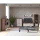 860181 Έπιπλο TV ASTANA 165 με φωτισμό led καρυδί/ κασμίρ 165,2x40x59,9 Καρυδί