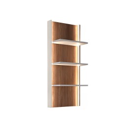 850781 Επιτοίχιο ράφι SMART καρυδί/ κασμίρ 54,5x22x121