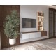 850782 Επιτοίχιο ράφι SMART κανέλα/ κασμίρ 54,5x22x121 Κανέλα|Κασμίρ