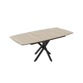 TAMADA019 Επεκτεινόμενο τραπέζι δείπνου FILIS traverten 145+40x90x76