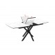 TAMADA019 Επεκτεινόμενο τραπέζι δείπνου FILIS traverten 145+40x90x76 Traverten 46