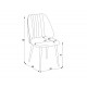 TAMADA018 Καρέκλα τραπεζαρίας RIVER γκρι μπλε 21 88x55x45 Γκρι μπλε 21