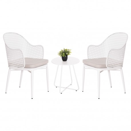 ΣΕΤ LOUNGE 3TMX ΕΞ.ΧΩΡΟΥ OREGO HM21107.02 ΑΛΟΥΜΙΝΙΟ & ΜΕΤΑΛΛΟ ΣΕ ΛΕΥΚΟ