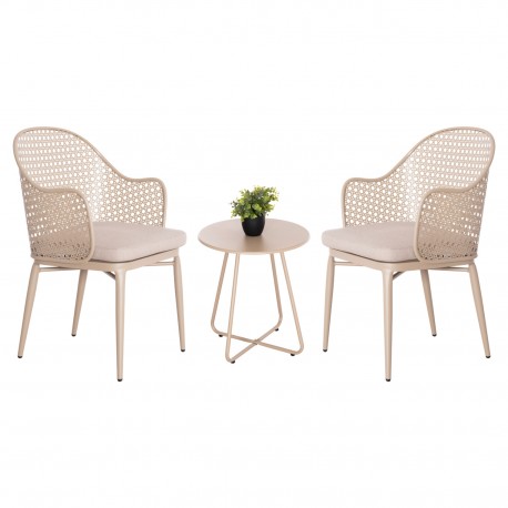 ΣΕΤ LOUNGE 3TMX ΕΞ.ΧΩΡΟΥ OREGO HM21107.03 ΑΛΟΥΜΙΝΙΟ & ΜΕΤΑΛΛΟ ΣΕ ΚΑΠΟΥΤΣΙΝΟ