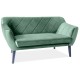 80-2855 SOFA KARO 2 VELVET ZIELONY BLUVEL 78 / BUK
