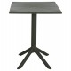 ΤΡΑΠΕΖΙ ΠΟΛΥΠΡΟΠΥΛΕΝΙΟΥ ΤΕΤΡΑΓΩΝΟ TERRIN HM6125.15 DARK OLIVE 60x60x75Υεκ.