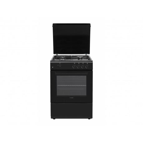 Hyundai HCGC25V-72604G/BL Κουζίνα Φυσικού Αερίου 75lt με Εστίες Φυσικού Αερίου Π60εκ. Μαύρη A