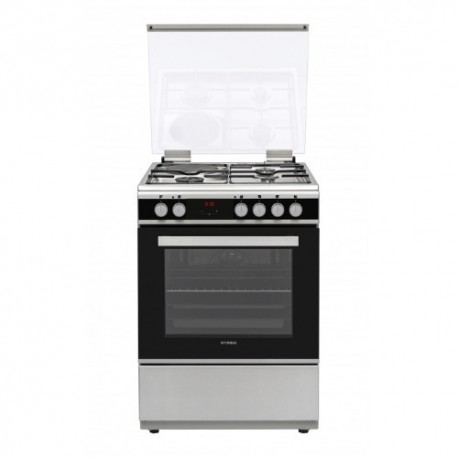 Hyundai HCGC25V-72631E/X Κουζίνα 65lt με Εστίες Φυσικού Αερίου Π60εκ. Λευκή A