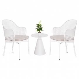 ΣΕΤ LOUNGE 3TMX ΕΞ.ΧΩΡΟΥ OREGO HM21106.02 ΑΛΟΥΜΙΝΙΟ ΣΕ ΛΕΥΚΟ
