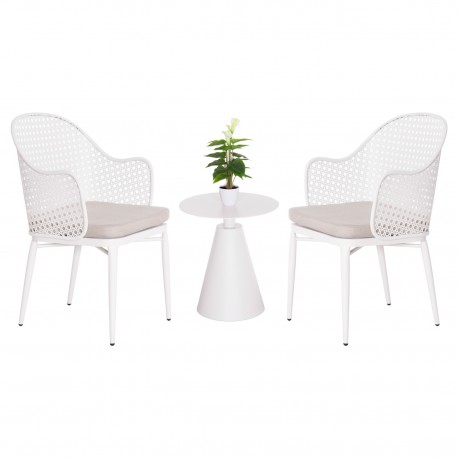 ΣΕΤ LOUNGE 3TMX ΕΞ.ΧΩΡΟΥ OREGO HM21106.02 ΑΛΟΥΜΙΝΙΟ ΣΕ ΛΕΥΚΟ