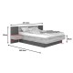 173-000052 Κρεβάτι διπλό Kantri pakoworld σε sonoma - γκρι απόχρωση 160x200εκ