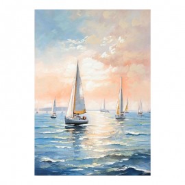 296-000090 Πίνακας σε καμβά Sailsy I Inart 70x3x100εκ