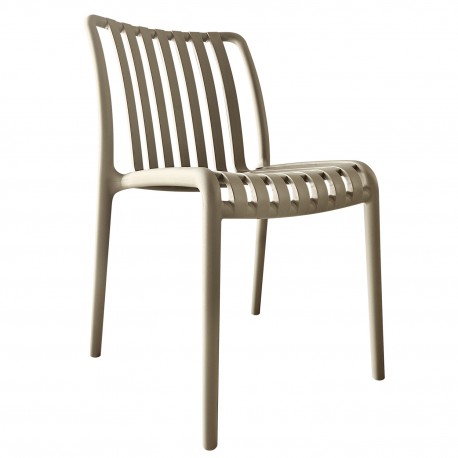 15300005 Καρέκλα Κήπου ArteLibre TAHITI Μπεζ PP 60x47x80cm Μπεζ