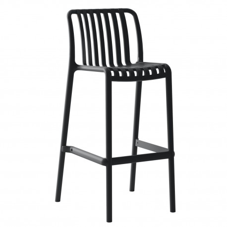 15300009 Σκαμπό Bar ArteLibre TAHITI Μαύρο PP 47x38x102cm Μαύρο