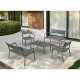 20-0851 PARIS DARK GREY ΤΡΑΠΕΖΙ 90X50X40εκ. ΠΟΛ/ΝΙΟΥ