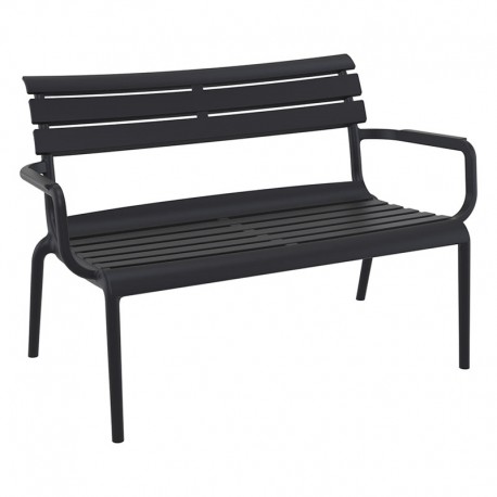 20-0856 PARIS ΚΑΝΑΠΕΣ BLACK 116X70X75εκ. ΠΟΛ/ΝΙΟΥ