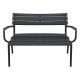 20-0856 PARIS ΚΑΝΑΠΕΣ BLACK 116X70X75εκ. ΠΟΛ/ΝΙΟΥ