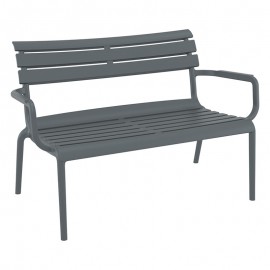 20-0857 PARIS ΚΑΝΑΠΕΣ DARK GREY 116X70X75εκ. ΠΟΛ/ΝΙΟΥ