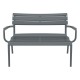 20-0857 PARIS ΚΑΝΑΠΕΣ DARK GREY 116X70X75εκ. ΠΟΛ/ΝΙΟΥ