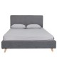 14320022 Κρεβάτι ArteLibre TULIP Σκούρο Γκρι 218x160x110cm (Στρώμα 150x200cm) Γκρι