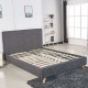 14320022 Κρεβάτι ArteLibre TULIP Σκούρο Γκρι 218x160x110cm (Στρώμα 150x200cm) Γκρι