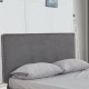14320022 Κρεβάτι ArteLibre TULIP Σκούρο Γκρι 218x160x110cm (Στρώμα 150x200cm) Γκρι