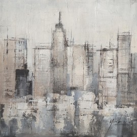 14670028  Πίνακας ArteLibre -Πόλη- Καμβάς 80x80cm