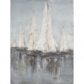14670033  Πίνακας ArteLibre -Ιστιοφόρα- Καμβάς 80x80cm