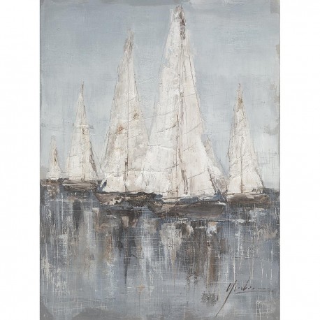 14670033  Πίνακας ArteLibre -Ιστιοφόρα- Καμβάς 80x80cm