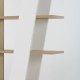 0161.GM21 Epura βιβλιοθήκη 90x40x187εκ. Silva Oak / Λευκό  Silva Oak / Λευκή λάκα 90x40εκ. Ύψος : 178εκ.