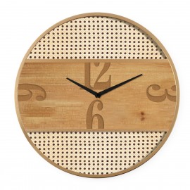 14700005 Ρολόι Τοίχου ArteLibre Φυσικό Μέταλλο/MDF 50x50x3.5cm Φυσικό