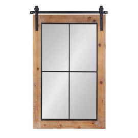 14700021 Καθρέπτης Τοίχου ArteLibre Φυσικό MDF 56x93x3cm Φυσικό
