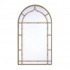 14700022 Καθρέπτης Τοίχου ArteLibre Χρυσό Μέταλλο 50x86x1.5cm Χρυσό