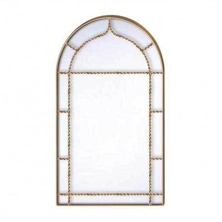 14700022 Καθρέπτης Τοίχου ArteLibre Χρυσό Μέταλλο 50x86x1.5cm Χρυσό