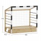 ΚΡΕΒΑΤΙ ΠΑΙΔΙΚΟ ΜΕ ΣΥΡΤΑΡΙ GOALIE HM700 ΞΥΛΟ ΠΕΥΚΟΥ ΦΥΣΙΚΟ-ΛΕΥΚΟ-ΜΑΥΡΟ- 190x90εκ