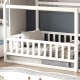ΚΡΕΒΑΤΙ ΠΑΙΔΙΚΟ ΜΕ ΚΑΓΚΕΛΟ HOUSER HM706.03 τ.MONTESSORI ΞΥΛΟ ΠΕΥΚΟ ΛΕΥΚΟ-190x90εκ