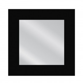 14410256 Καθρέπτης Τοίχου ArteLibre AAINA Μαύρο Μοριοσανίδα/Γυαλί 90x90cm Μαύρο