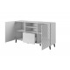 60-19635 Chest of drawers ABETO mat white/ gloss white DIOMMI CAMA-ABETO-KOM-BI/BI