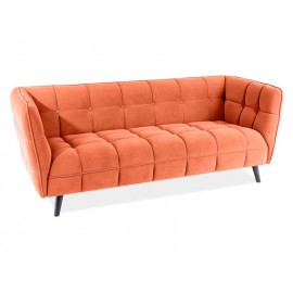 80-2666 SOFA CASTELLO 3 VELVET CYNAMON BLUVEL 4215 / WENGE