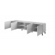60-19644 TV stand 200 ABETO mat white/ gloss white DIOMMI CAMA-ABETO-RTV-200-BI/BI