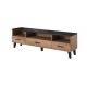 60-19752 TV stand LOTTA 180 3s3K wotan oak/black DIOMMI CAMA-LOTTA-RTV-180-3S3K-DWO/CZ