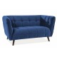 80-1607 ΚΑΝΑΠΕ CASTELLO 2 VELVET NAVY BLUVEL 86 / WENGE DIOMMI CASTELLO2V86